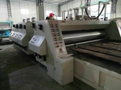 二手纸箱机器设备 上海得灵四色带开槽印刷机图2