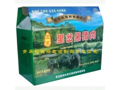 胶州市大白菜礼盒纸箱,里岔黑猪肉礼盒纸箱,胶州彩色纸箱图2
