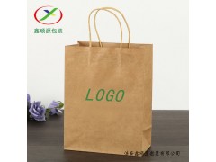 手提袋方底纸袋定制/牛皮纸袋/济南包装厂家图3