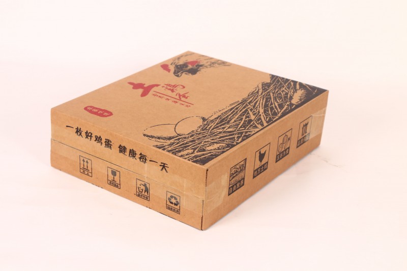 牛皮纸土鸡蛋包装箱飞机盒中转箱珍珠棉包装箱图2