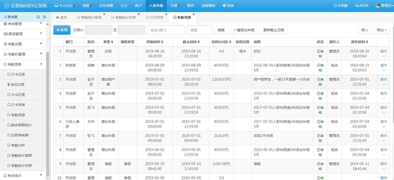 亿恒OA办公软件集成CRM客户管理图3